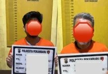 Dua Tersangka Dugaan Penipuan Haji Mujamalah Ditahan Polresta Pekanbaru