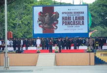 Wawako Sugiyarto Pimpin Upacara Bendera Harlah Pancasila