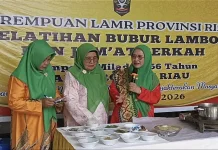 Perempuan LAM Riau Gelar Pelatihan Bubur Lambok