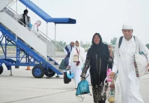 Jamaah Haji Kloter Pertama Riau Tiba Kembali di Pekanbaru