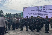 TNI-Polri Gelar Pasukan Pengamanan Kunker Ibu Wapres dan Ibu Seruni KMP