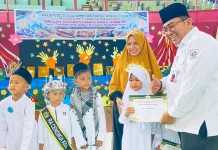 Haflah Akhirussunah Siswa RA di KKG RA Pelalawan 1 Sukses