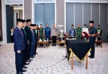 Bupati Kampar Ahmad Yuzar Lantik Pimpinan BAZNAS Periode 2026–2031