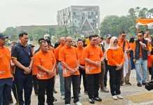 Fun Walk Sensus Ekonomi 2026 Bersama BPS Provinsi Riau dibanjiri peserta