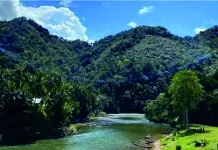 Keindahan Alam Tanjung Belit Kampar Kiri Hulu yang Asri
