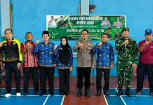 HUT Bhayangkara ke-80, Polsek Tualang Gelar Turnamen Bulutangkis