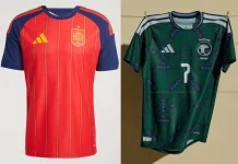 Mengulik Jersey Spanyol dan Arab Saudi di Piala Dunia 2026