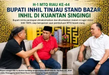 Bupati Inhil Tinjau Kesiapan Stand Bazar MTQ Inhil
