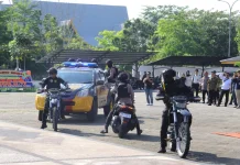 Atraksi Tim RAGA Polres Kepulauan Meranti Semarakkan Hari Bhayangkara ke-80