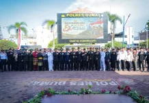 Wali Kota Dumai Hadiri Hari Bhayangkara ke-80
