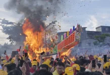 Pemko Dumai Hadiri Event Wisata Nasional Bakar Tongkang