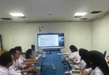 Jajaran Kanwil Kemenkum Riau Ikuti Verifikasi Perjanjian Kinerja Program KI