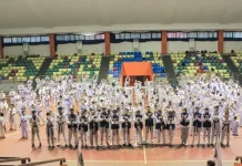 Sebanyak 310 Siswa Eagle Riau Naik Tingkat Sabuk Resmi