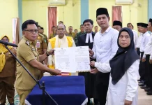 Lantik 144 Anggota BPD, Asmar ingatkan Pentingnya Integritas