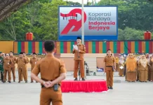 Wako H. Paisal Pimpin Upacara HUT Koperasi ke-79 di TBG