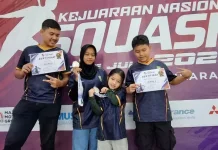Riau Bawa Pulang Dua Perak Kejurnas Squash 2026