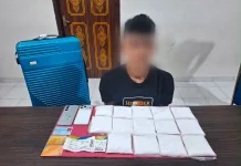 Polda Riau Tangkap Kurir 2 Kg Sabu di Bandara SSK II Pekanbaru