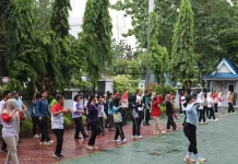 Jaga Kebugaran dan Perkuat Kebersamaan, Kanwil Kemenkum Riau Gelar Senam Pagi