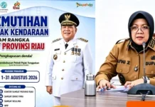 Bupati Afni Imbau Warga Siak Manfaatkan Pemutihan Pajak Kendaraan Bermotor