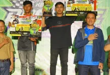 Plt Bupati Muklisin Tutup Drag Bike HUT Bhayangkara