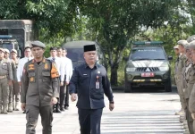 Gelar Apel Pasukan, Satpol PP Kuansing Perkuat Pengamanan Pacu Jalur 2026