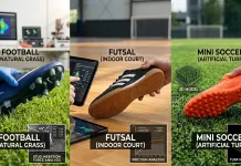 Menelisik Perbedaan Spesifikasi Sepatu Bola, Futsal, dan Mini Soccer