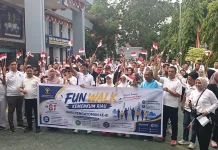 Kemenkum Riau Gelar Fun Walk Hari Pengayoman