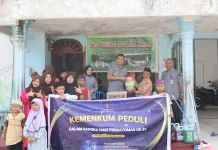 Kemenkum Riau Salurkan Bantuan Sosial ke Berbagai Panti di Pekanbaru