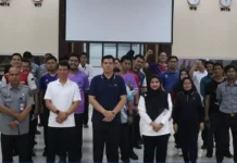 Semarakkan Hari Pengayoman ke-81, Kakanwil Kemenkum Riau Buka Turnamen Tenis Meja