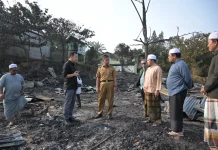 Bupati Kampar Tinjau Ponpes Korban Kebakaran