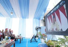 Polda Riau Laporkan 110 Jembatan Merah Putih Presisi kepada Presiden