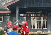 Kebakaran Rumah Warga Tembilahan Berhasil Dipadamkan