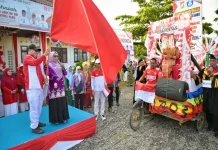 Wabup Kampar Buka Pawai Kemerdekaan Salo