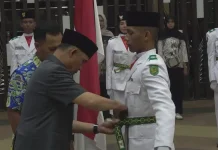 Bupati Inhil Kukuhkan Paskibraka Inhil 2026