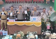 Polda Riau Bongkar Jaringan PETI Kuansing, 17 Tersangka Diamankan