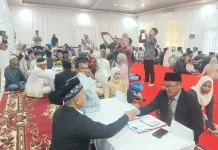Sembilan Pasangan Pengantin di Riau Ikuti Akad Nikah Kemenag Berdampak