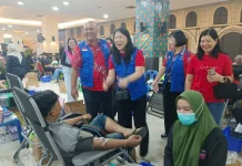 PSMTI Riau Gelar Donor Darah dan Bagikan Masker