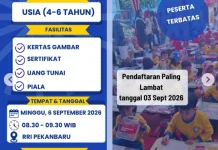 Daftar Segera Anak Anda pada Lomba Mewarnai untuk Anak TK RRI Fest 2026 Pekanbaru
