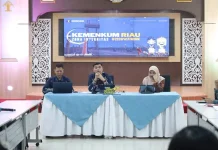 Kakanwil Kemenkum Riau Pimpin Rapat Persiapan Desk Evaluasi WBBM