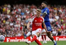 Arsenal Bangkit Tumbangkan Chelsea 2-1, Odegaard Jadi Penentu Derby London