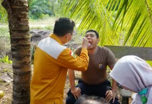 Pastikan Kondisi Tetap Fit, Kapolres Meranti dan Personel Gabungan Cek Kesehatan