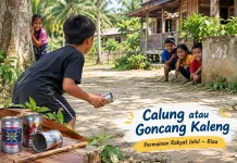 Calung atau Goncang Kaleng, Permainan Rakyat Inhil yang Mulai Terlupakan