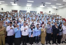 Kemenkum Riau Lepas 266 Mahasiswa FH Unri Perkuat Posbankum di Kabupaten Kampar