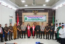 Hadiri Pelantikan Wakil Ketua PN Bengkalis, Asisten III Sampaikan Ucapan Selamat