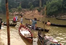 Pesona Tradisi Manubo Ikan yang Tetap Lestari di Sungai Tapung