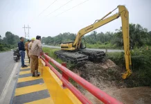 Koordinasi Semua Pihak Akhirnya Sungai Mengkapan di Normalisasi