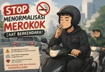 Stop Menormalisasi Merokok saat Berkendara