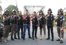 Satpol PP Kampar Amankan Kampar Bersepeda