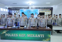 Polres Meranti Ikuti Binroh dan Ngaji Kebangsaan lewat Daring Bersama Gus Baha