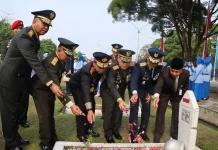 Pangdam XIX/Tuanku Tambusai Pimpin Ziarah Nasional jelang HUT Ke-81 TNI